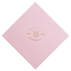 The Dazed And Engaged Bachelorette Disco Ball Napkin is a glitzy and glamorous addition to any bachelorette party. Whether you're hosting a small get-together or a large celebration, this is the perfect way to elevate your party decor and bring some sparkle to the festivities.