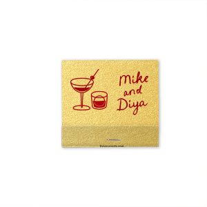 Strike up a memorable time with the Cocktail Hour Couples Cup. Featuring text personalized to your name in the foil stamp and box paper color of your choice, the classic design is perfect for anniversaries, retirements and engagements!