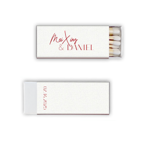 Meet our custom Wedding Matches which will look even better on your special day with your names on it. Decorate your wedding place with these special matches, get married in style.