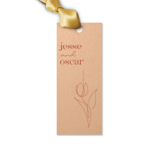 Hinterland Honeymoon Minimal Floral Bookmark