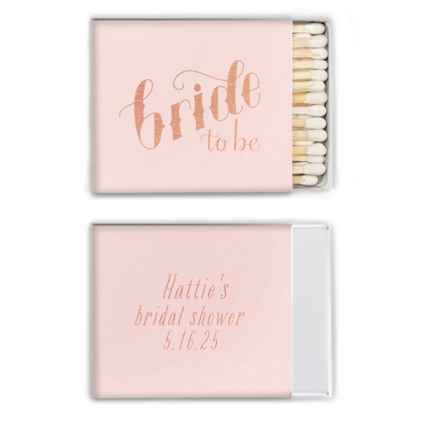 Hand Lettered Bride To Be Match