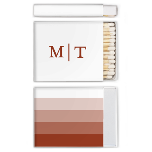 Personalized White Classic Custom Photo Matchbox with Matte Brick Ink Digital Print Colors and Matte Slate Gray Ink Digital Print Colors can't be beat. Showcase your style in every detail of your party's theme!