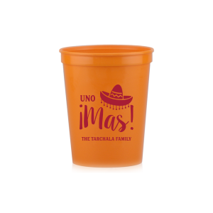Our Uno ¡Mas! Party Cup is good for use in southwestern, fashion, and summer themed parties and adds that special attention to detail that cannot be overlooked.