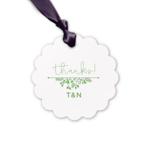 Add charm to your event with the Garden Flourish Letterpress Gift Tags. Especially fitting for intimate weddings, Valentine's events, and anniversaries.