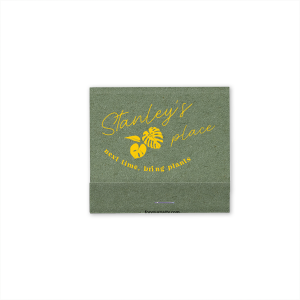 Illuminate your space with the Botanical Abode Matchbox, featuring a graceful plant graphic. Personalize with your name in a flowing script for a natural, elegant touch. Ideal for green-thumbed enthusiasts and cozy home gatherings.
