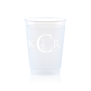 Our Leafy Monogram Cups are a must-have for your next event—whatever the celebration!
