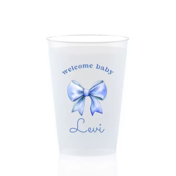 Ribbon in Blue Welcome Baby Full Color Cup
