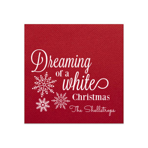 Dreaming of a White Christmas Napkin