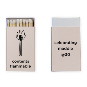 Minimalist Birthday Matches