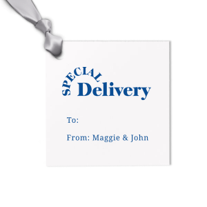 A Special Gift for your loved ones goes together with a special Letterpress Gift Tag and beautiful graphics Special Delivery designed just for you. Surprise your loved ones, leave them speechless!