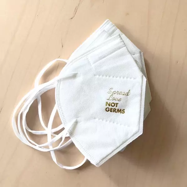 offer your party guests personalized KN95 masks from For Your Party