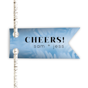 ForYourParty's personalized Leaf Rain Rectangle Straw Tag with Matte Black Foil will add that special attention to detail that cannot be overlooked.