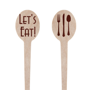 Personalized Shiny Merlot Rectangle Stir Stick with Shiny Merlot Foil has a Place Setting graphic and is good for use in Food themed parties and will look fabulous with your unique touch. Your guests will agree!