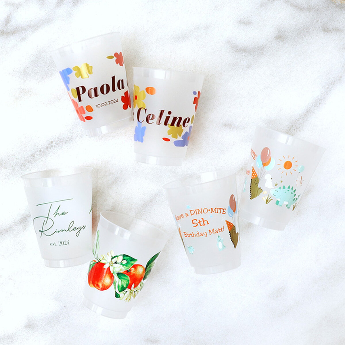 Custom Plastic Cups, Personalized Party Cups, Personalized 30th