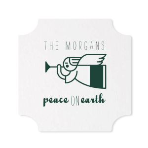 Our custom White Square Coaster with Matte Spruce Foil Color has a Angel 2 graphic and is good for use in Christian Symbols, Christmas themed parties and will look fabulous with your unique touch. Your guests will agree!