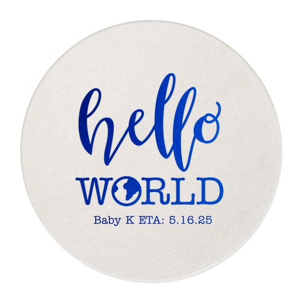 Hello World Baby Coaster
