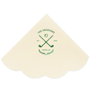 At the crossroads of elegance and sporty is the Family Name Golf Napkin from our Country Club collection. Customize the design with your personalized text paired with your choice of colors to best represent your family's unique sense of style. 