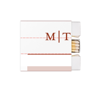 Personalized White Classic Custom Photo Matchbox with Matte Brick Ink Digital Print Colors and Matte Slate Gray Ink Digital Print Colors can't be beat. Showcase your style in every detail of your party's theme!