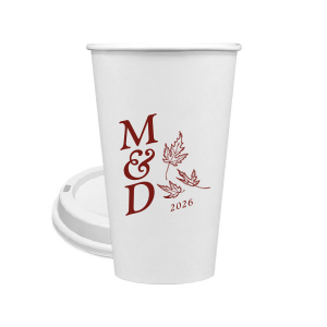 The ever-popular 16 oz Frost Flex Cup with Matte Dark Magenta Ink has a Three Leaves graphic and is good for use in Floral, Holiday, Thanksgiving themed parties and can be customized to complement every last detail of your party.