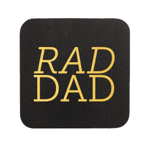 Rad Dad Leather Coaster