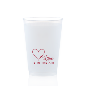 Our beautiful custom Matte Lipstick Red Ink 10 oz Frost Flex Cup with Matte Lipstick Red Ink Cup Ink Colors has a Airplane Heart Frame graphic and is good for use in Hearts, Wedding, Frames themed parties and will add that special attention to detail that cannot be overlooked.