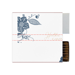 ForYourParty's elegant White Riviera Custom Photo Matchbox with Matte Kraft/Latte Ink Digital Print Colors can be personalized to match your party's exact theme and tempo.