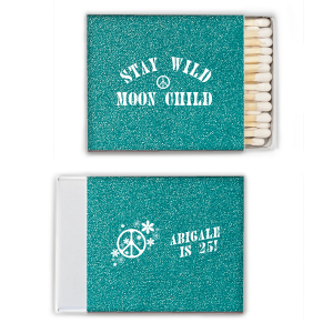 Celebrate your disco themed birthday party with this unique party favor. Birthday matchboxes are a fun way to mark a comemorative event. This custom matchbox is perfect for your 70s themed birthday party. 