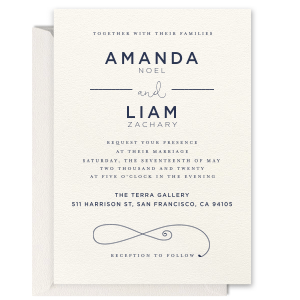 Fancy Flourish Invitation