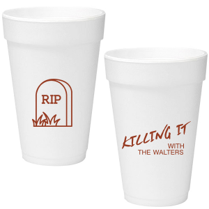 Our RIP Party Cup is good for use in Halloween themed parties and will impress your guests like no other. Make this party frighteningly unforgettable!