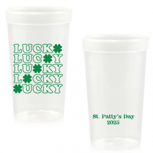 Savannah aluminum recyclable cups redesigned for St. Patrick's Day