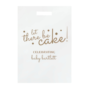 Delight guests with the Stars and Cake Favor Box, featuring the playful phrase “let there be cake!” in lively script, adorned with twinkling stars. Below, a personalized message and the celebrant’s name add a festive touch, making this box a charming way to share cake happiness.