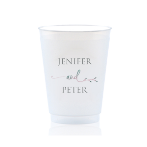 The ever-popular Matte Slate Gray Ink Custom Photo 16 oz Frost Flex Cup with Matte Slate Gray Ink Digital Print Colors will look fabulous with your unique touch. Your guests will agree!