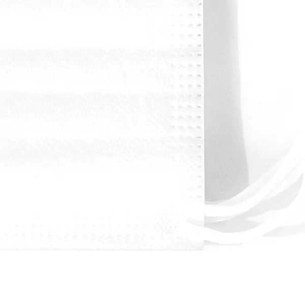 White Kid Size Disposable Face Mask Detail