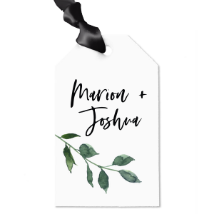 The ever-popular White Custom Photo Round Tag with Matte Black Ink Digital Print Colors will give your party the personalized touch every host desires.