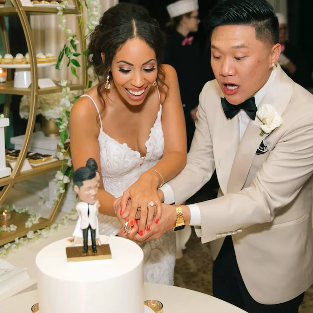 Chia Habte Wedding Cake Cutting