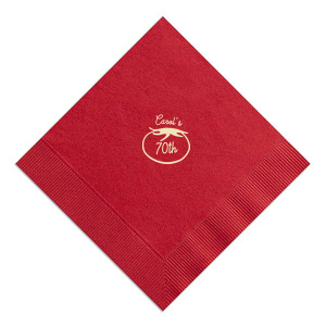 Show your ripeness with the Tomato Birthday Napkin. The botanical design is perfect for summer time garden birthdays, family dinners or any other celebratory occasion. Customize the design in your choice of colors, styles and text to make a design as unique as yourself.