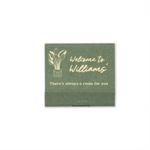 Plant Welcome To Our Family Name Matchbook