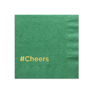 Hashtag Cheers Napkin