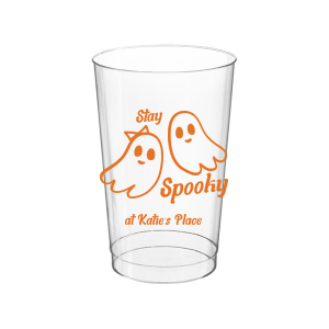 Get groovy this spooky season with the Groovy Halloween Cup. Our custom and cute Halloween decor will add a memorable touch at your Halloween party. Featuring two adorable ghosts, personalize teh design with your own name. 