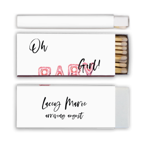 ForYourParty's chic White Classic Custom Photo Matchbox with Matte Black Ink Digital Print Colors and Matte Fuchsia Ink Digital Print Colors will look fabulous with your unique touch. Your guests will agree!