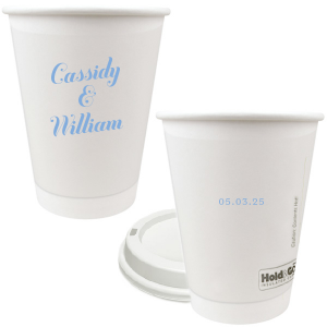 Showcase simplicity and elegance with the Relaxed Couples Name and Date Cup. The no nonsense design makes a direct impression to showcase your big event. Perfect for weddings, engagements, anniversaries or most other events, the highly customizable text leaves plenty room for personalization to make your event unique as your partnership.