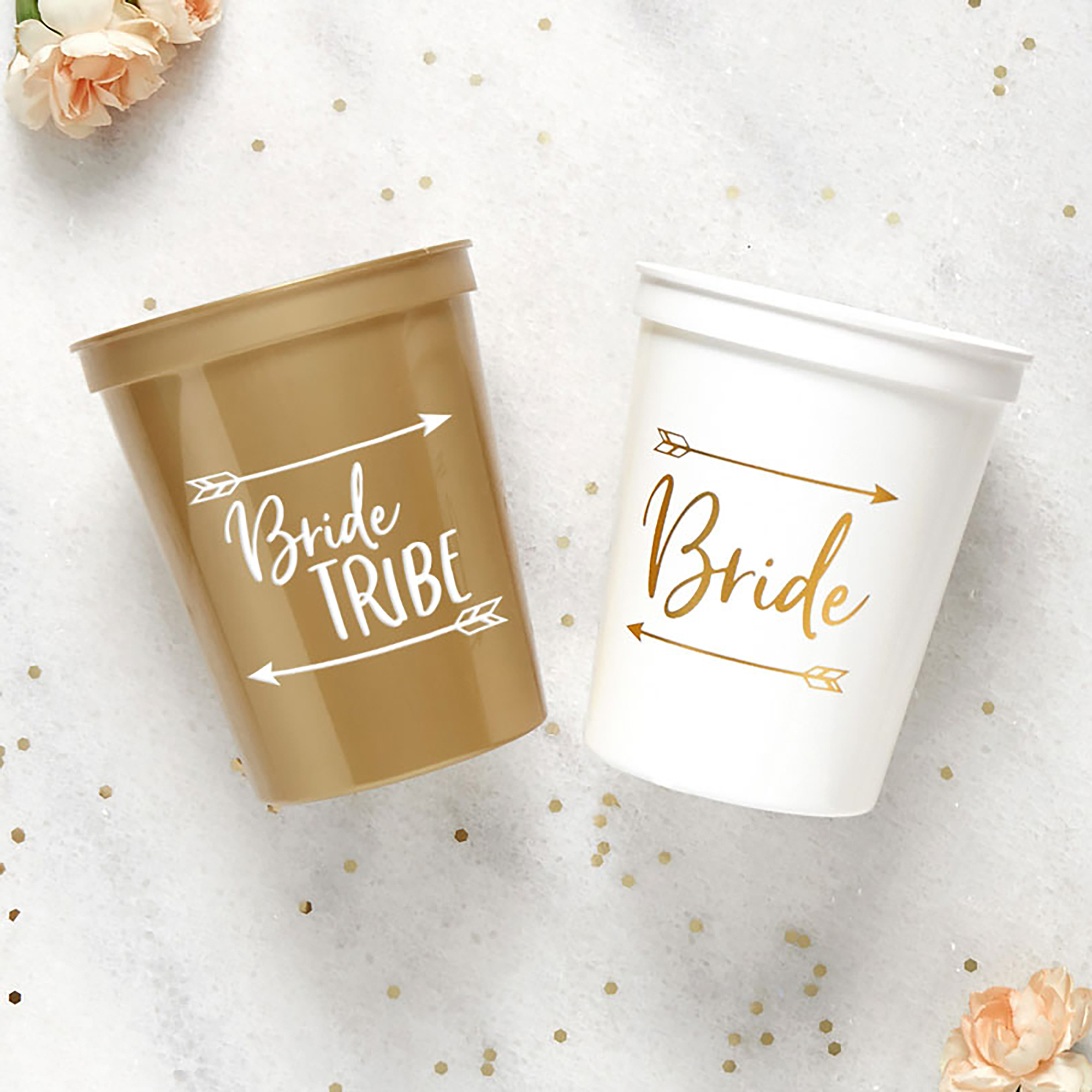 bride tribe gold and white