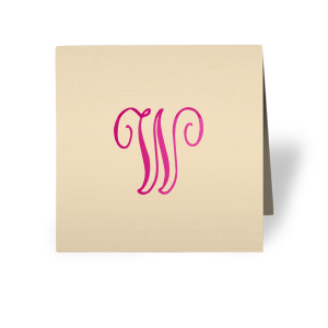 Personalized Poptone Kiwi Tempo Place Card with Shiny Fuchsia Foil are a must-have for your next event—whatever the celebration!