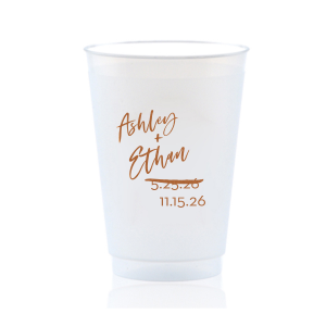 Our beautiful custom Copper Ink 14 oz Frost Flex Cup with Copper Ink Cup Ink Colors will add that special attention to detail that cannot be overlooked.