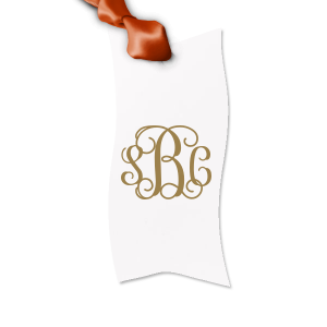 ForYourParty's personalized Poptone Teal/Peacock Large Wave Gift Tag with Shiny Copper Foil will give your party the personalized touch every host desires.