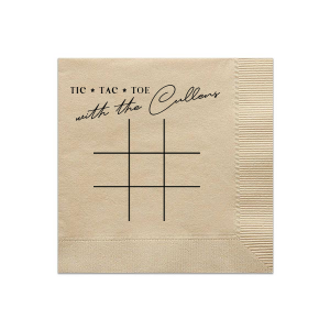 Tic Tac Toe Napkin