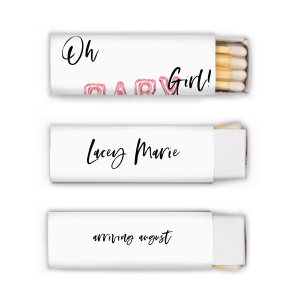 ForYourParty's chic White Classic Custom Photo Matchbox with Matte Black Ink Digital Print Colors and Matte Fuchsia Ink Digital Print Colors will look fabulous with your unique touch. Your guests will agree!