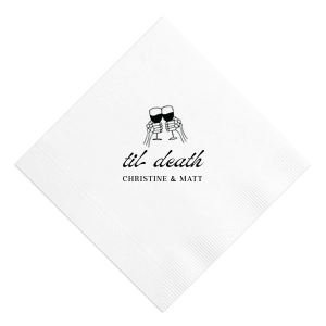 Til Death Toast Napkin