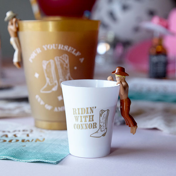 Cowgirl Bachelorette Ridin' Shot Glass