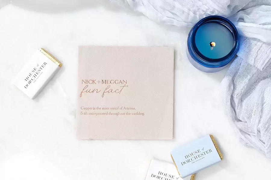 Short Fun Fact Napkin